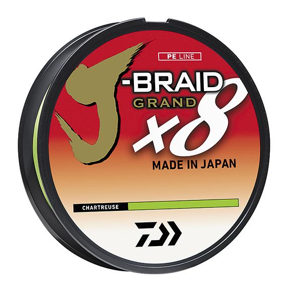 Daiwa J-Braid Grand x8 Braided Line Chartreuse - TACKLE WAREHOUSE AMERICA​