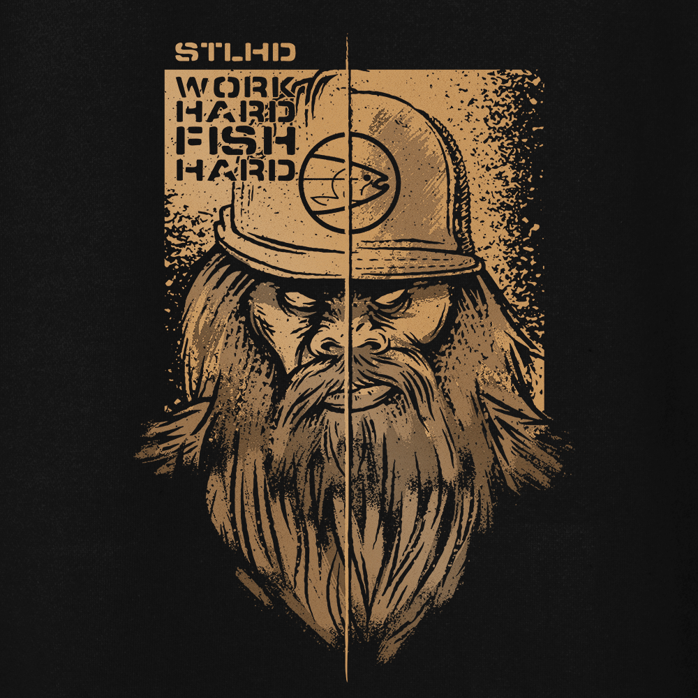 STLHD Men’s Work Hard Fish Hard Premium Hoodie - TACKLE WAREHOUSE AMERICA​