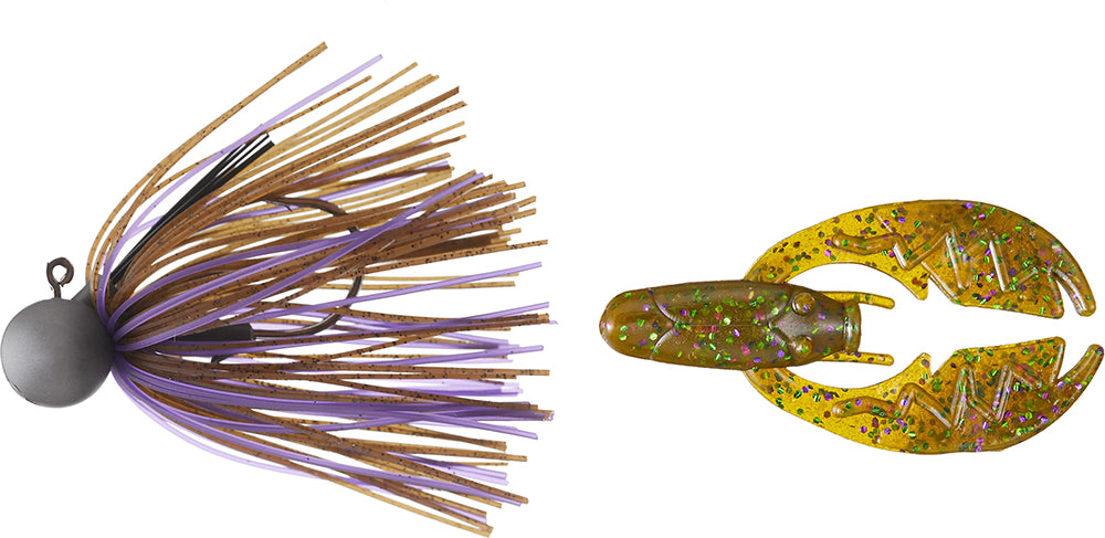 Keitech Tungsten Model II Football Jig & NetBait Tiny Paca Chunk Combo - TACKLE WAREHOUSE AMERICA​