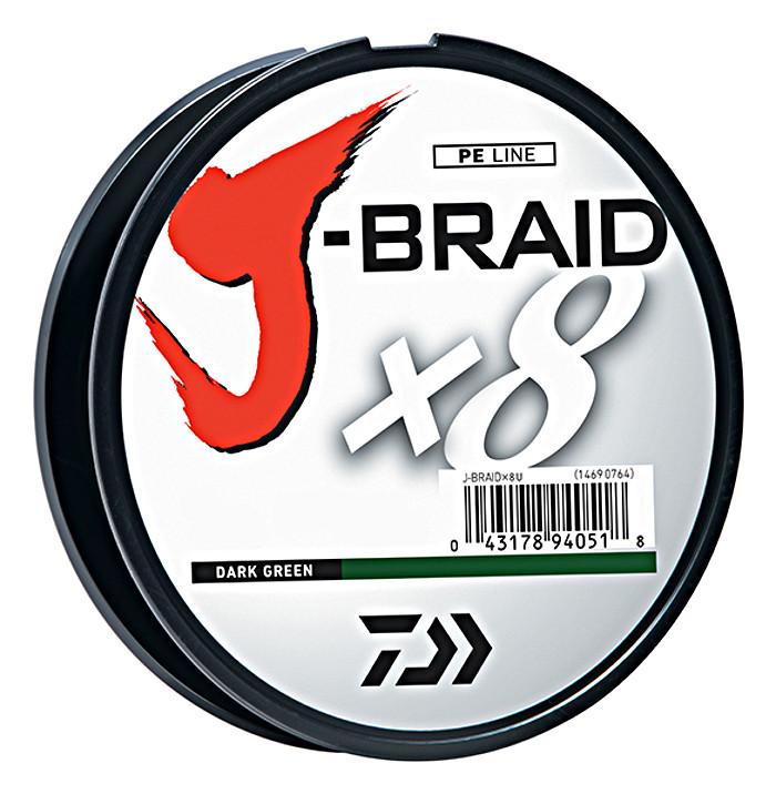 Daiwa J-Braid X8 Braided Line 165 Yards Dark Green - TACKLE WAREHOUSE AMERICA​