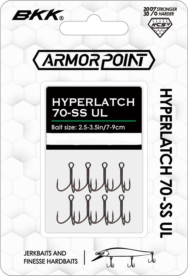 BKK Armor-Point Hyperlatch Treble Hooks - TACKLE WAREHOUSE AMERICA​