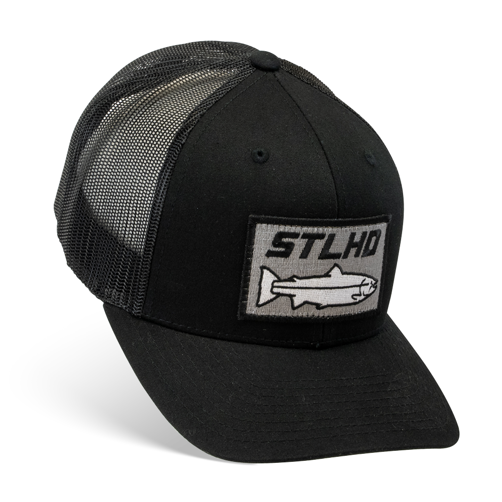 STLHD Chehalis Snapback Black Trucker Hat - TACKLE WAREHOUSE AMERICA​
