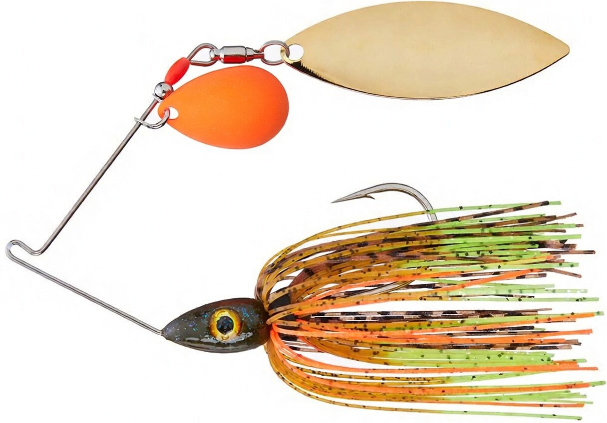 Nichols Lures Pulsator Kicker Series Tandem Colorado Willow Spinnerbait - 3/8 oz - TACKLE WAREHOUSE AMERICA​