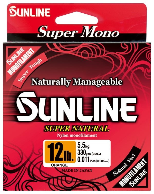 Sunline Super Natural Monofilament Orange 330 Yards - TACKLE WAREHOUSE AMERICA​