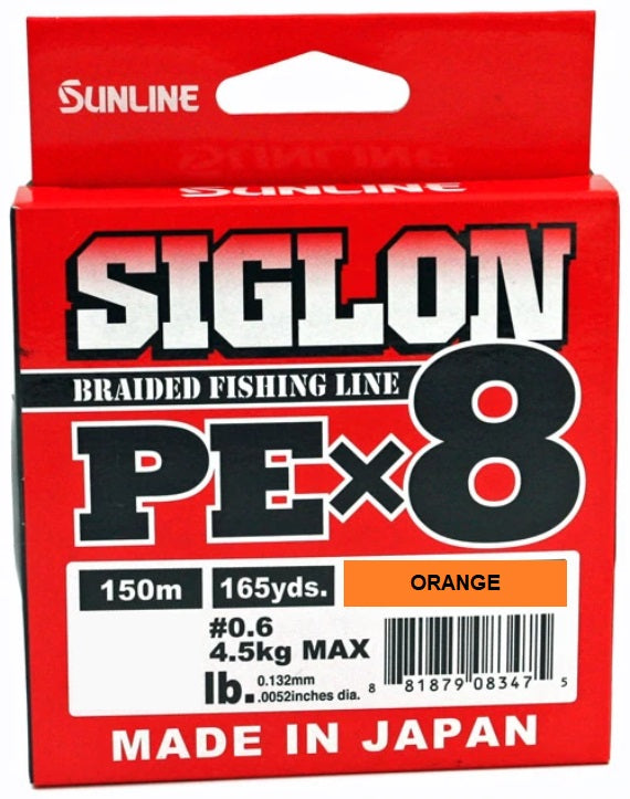 Sunline Siglon PEx8 Braid High-Vis Orange - 165 Yard Spools - TACKLE WAREHOUSE AMERICA​
