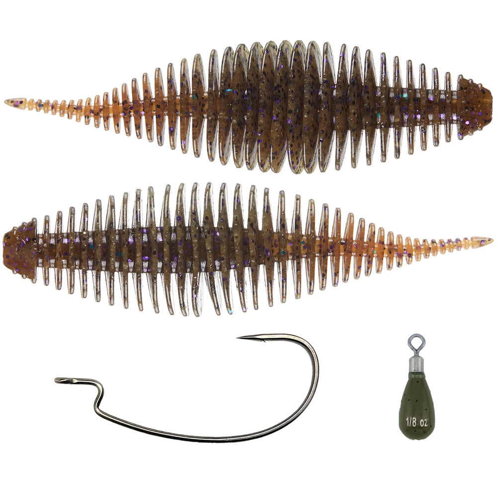 Geecrack Bellows Shad 3.8 Free-Rig Kit - TACKLE WAREHOUSE AMERICA​