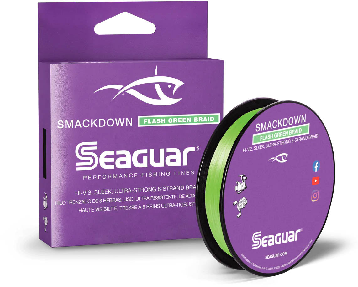 Seaguar Smackdown Braid 300 Yards Flash Green - TACKLE WAREHOUSE AMERICA​