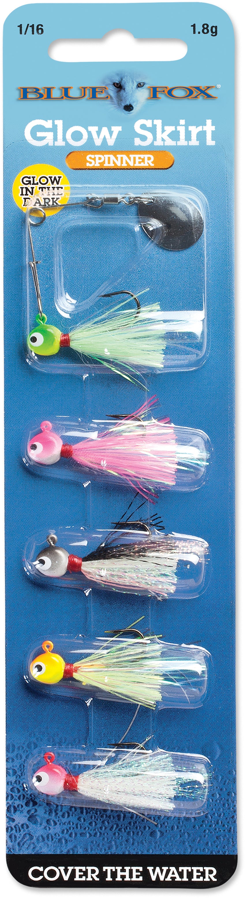 Blue Fox Glow Skirt Spin Kit 1/16 oz. - TACKLE WAREHOUSE AMERICA​