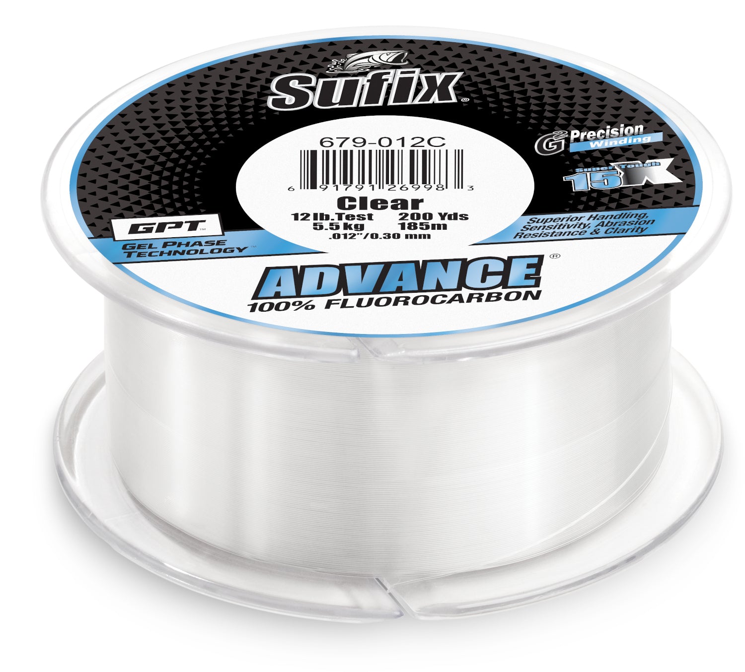 Sufix Advance Fluorocarbon Filler Spool 200 Yards - TACKLE WAREHOUSE AMERICA​