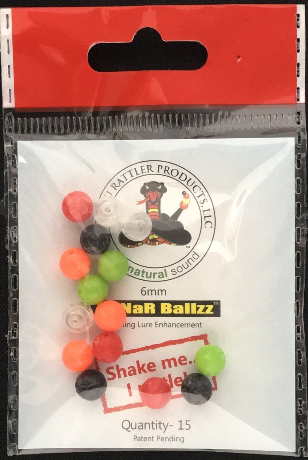 Bayou Rattler SoNaR BallZZ Assorted 6mm Rattles 15 pack - TACKLE WAREHOUSE AMERICA​