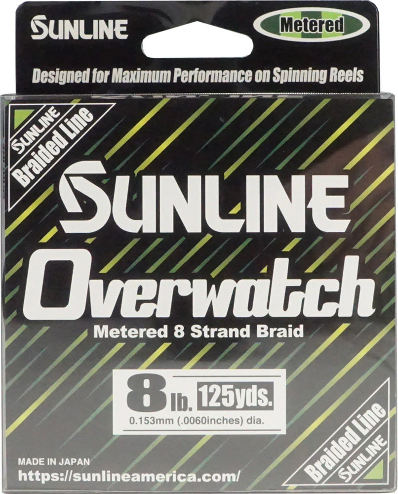 Sunline Overwatch Metered Chartreuse & Orange Braid Standard Spools - 125 Yards - TACKLE WAREHOUSE AMERICA​