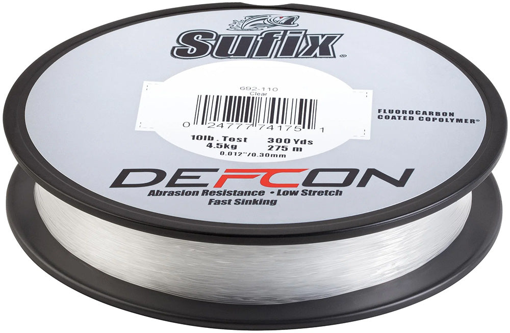 Sufix Defcon FC Copolymer Clear Filler Spools - 300 Yards - TACKLE WAREHOUSE AMERICA​