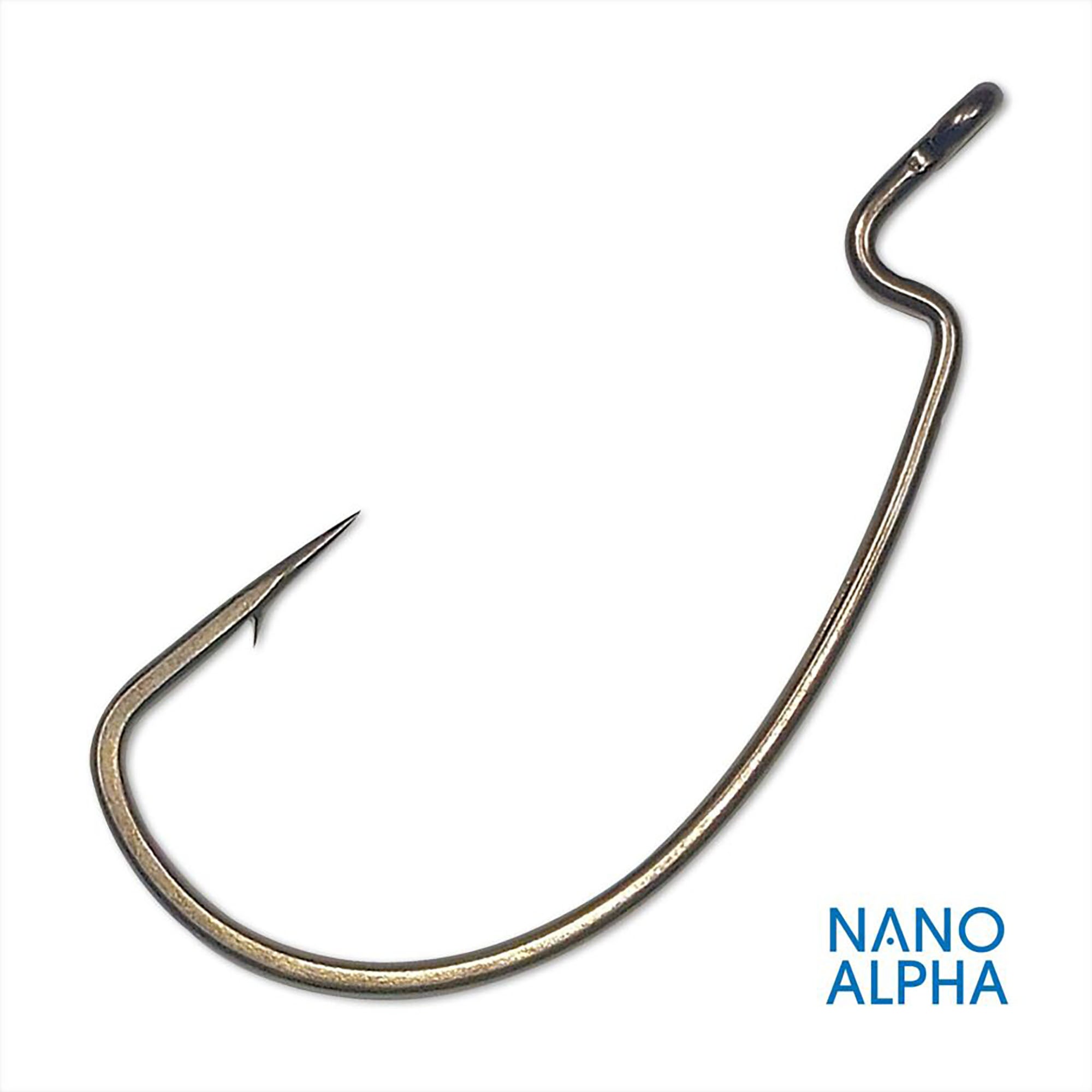 Gamakatsu Offset Shank Superline EWG Nano Alpha Worm Hooks - TACKLE WAREHOUSE AMERICA​