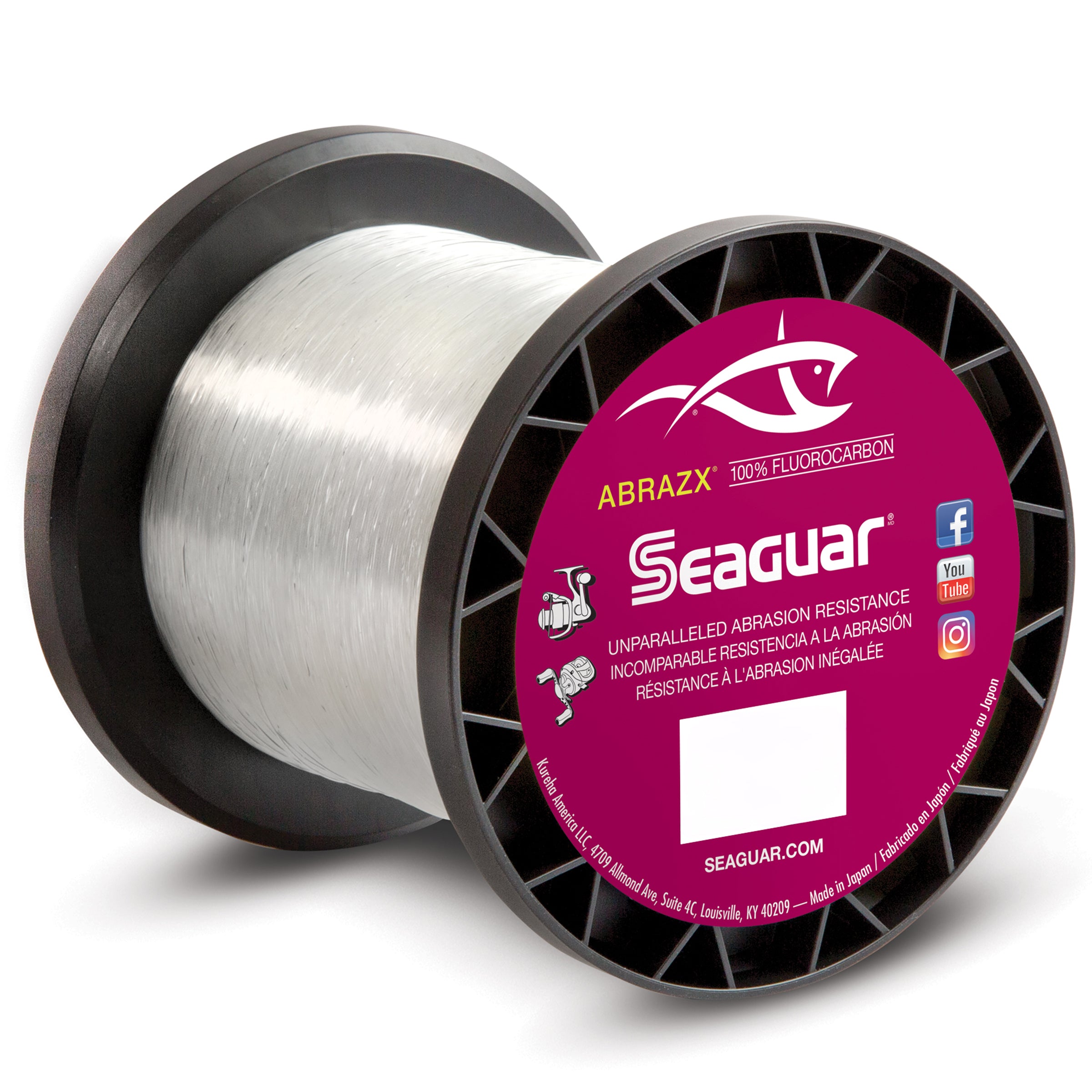 Seaguar AbrazX Fluorocarbon Fishing Line 1000 Yards - TACKLE WAREHOUSE AMERICA​