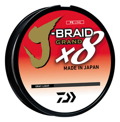 Daiwa J-Braid Grand x8 Gray Light Braided Line - TACKLE WAREHOUSE AMERICA​