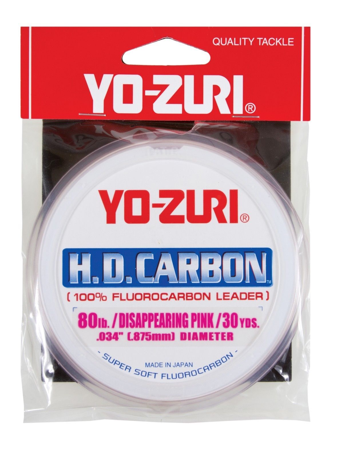 Yo-Zuri HD Carbon Disappearing Pink 30 Yards Fluorocarbon Leader - TACKLE WAREHOUSE AMERICA​
