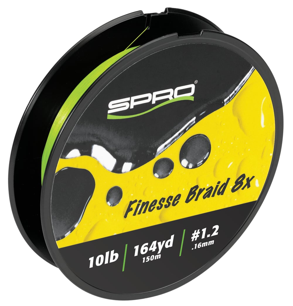 SPRO Finesse Braid 8x Lime Green 164 Yards - TACKLE WAREHOUSE AMERICA​