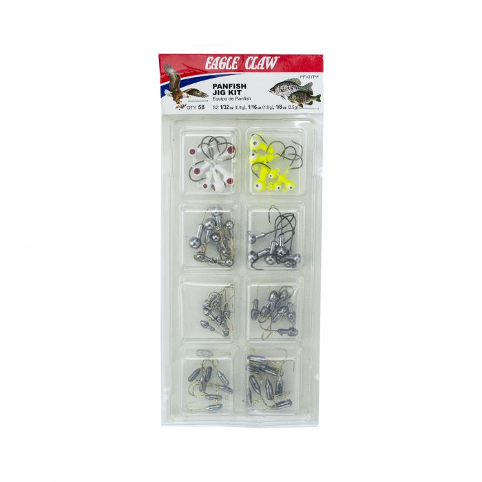 Eagle Claw Panfish Jig Kit 58-Piece Jighead Assortment - TACKLE WAREHOUSE AMERICA​