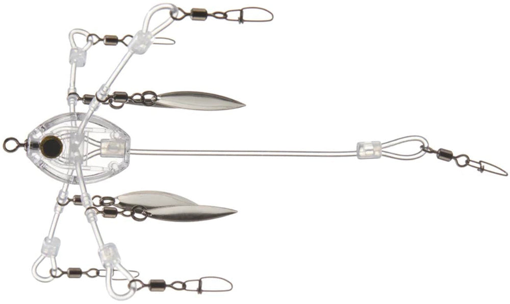 Stealth Lures Clear Stealth Rig - 4 Blade Design - TACKLE WAREHOUSE AMERICA​
