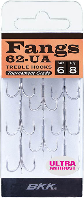 BKK Fangs 62 UA Treble Hook - TACKLE WAREHOUSE AMERICA​
