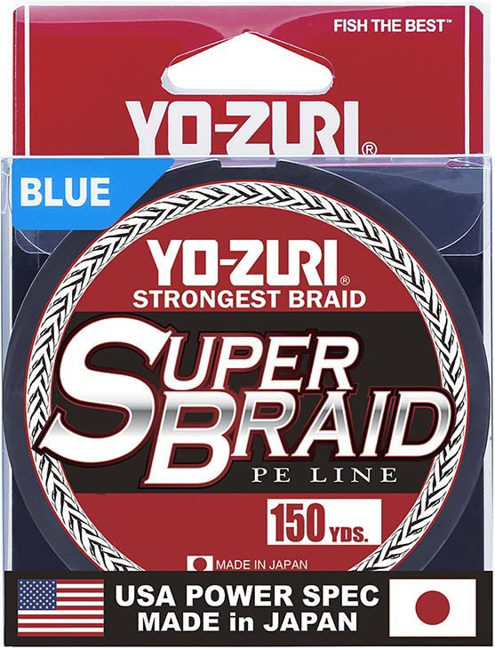 Yo-Zuri SuperBraid Blue - 150 Yard Spool - TACKLE WAREHOUSE AMERICA​