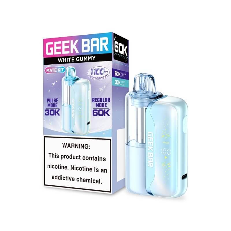 White Gummy Geek Bar Mate 60k - VOOPOD