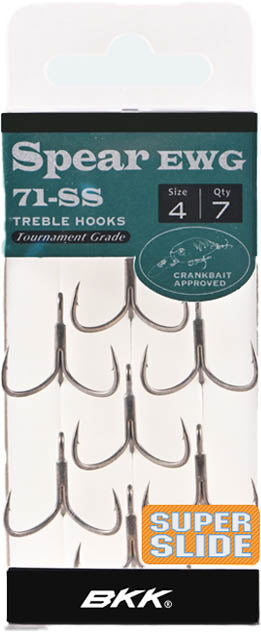 BKK Spear EWG-71 SS Treble Hook - TACKLE WAREHOUSE AMERICA​
