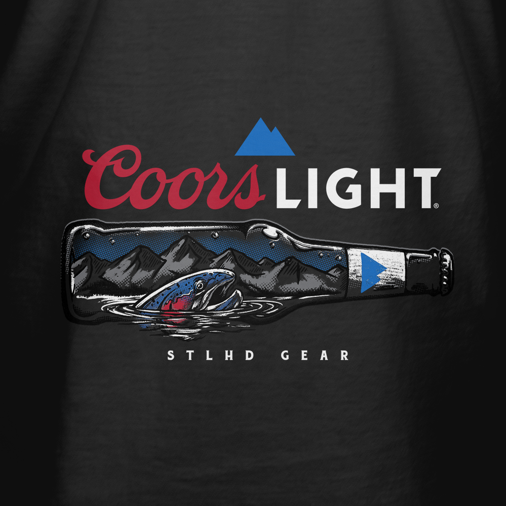 STLHD Men’s X Coors Light Bottlescape Tee - TACKLE WAREHOUSE AMERICA​