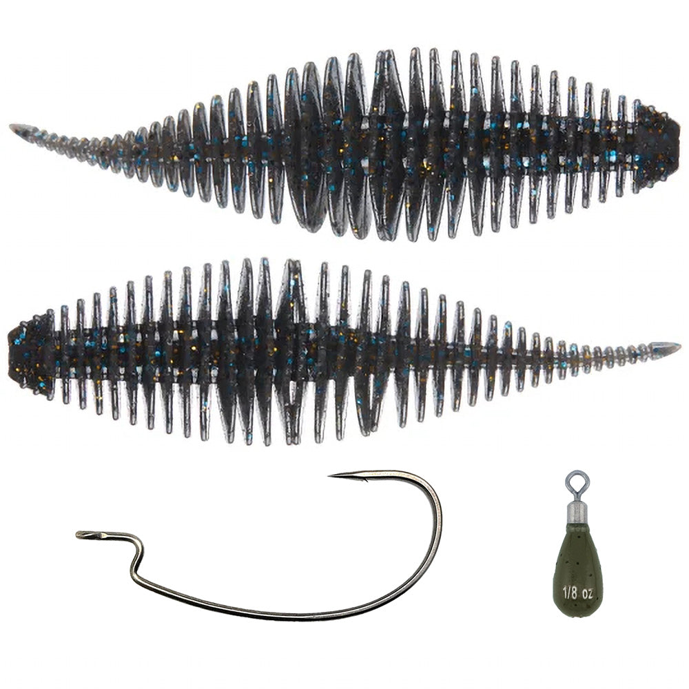 Geecrack Bellows Shad 3.8 Free-Rig Kit - TACKLE WAREHOUSE AMERICA​