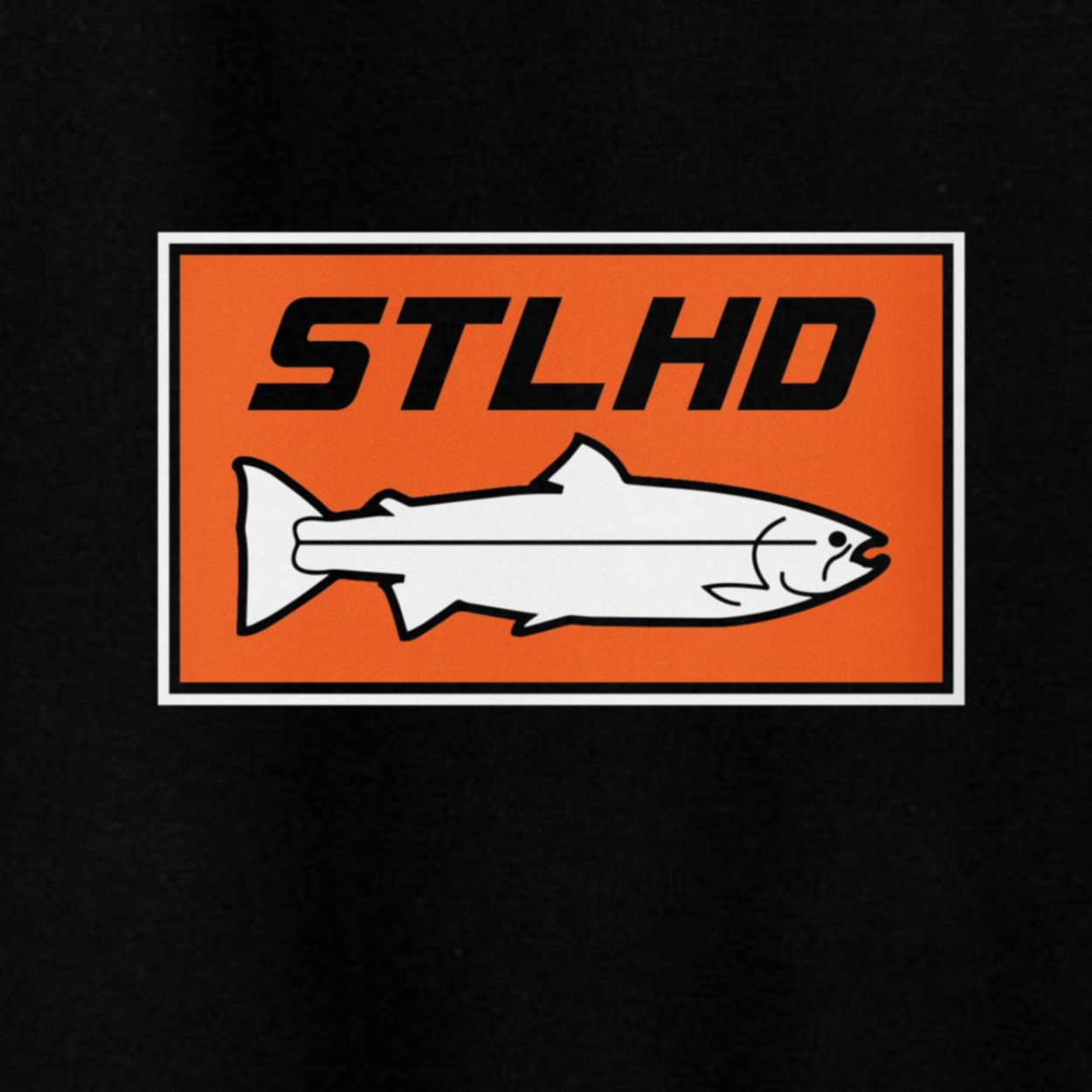 STLHD Men's Standard Logo Black Standard Hoodie - TACKLE WAREHOUSE AMERICA​