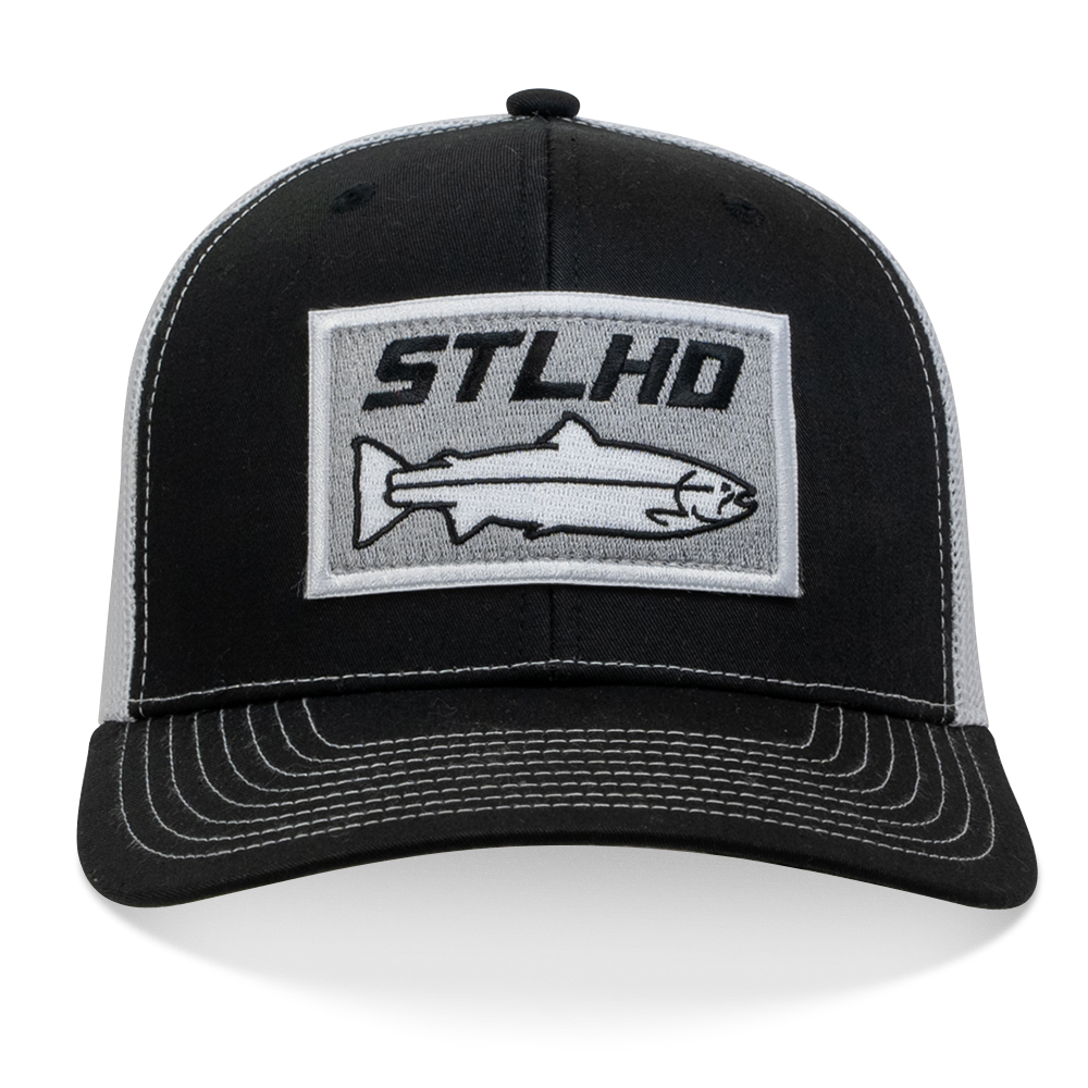 STLHD Winter Ice Black/White Trucker Snapback Hat - TACKLE WAREHOUSE AMERICA​