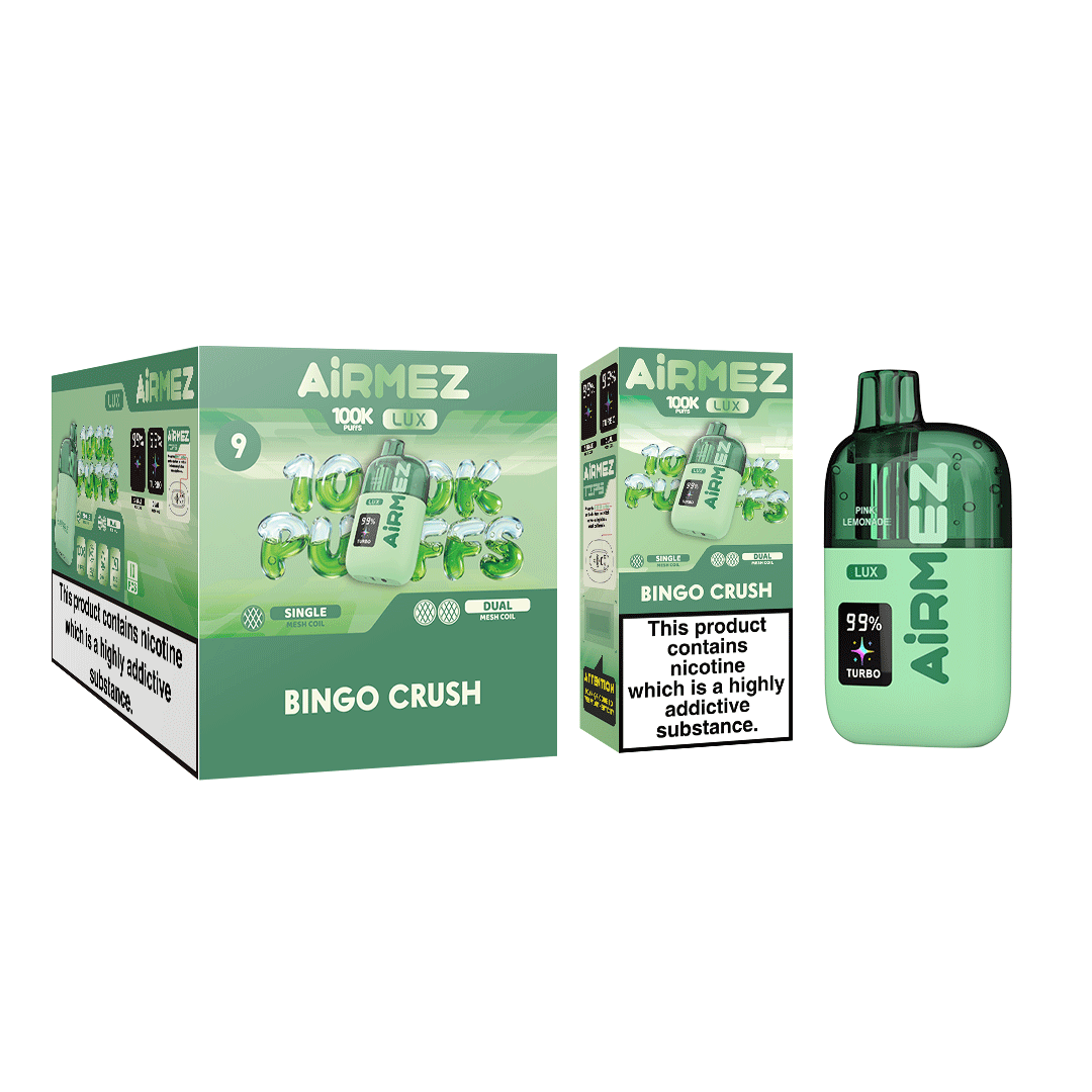 Airmez Lux 10000 Bingo Crush Single Unit and 10pcs Display Box