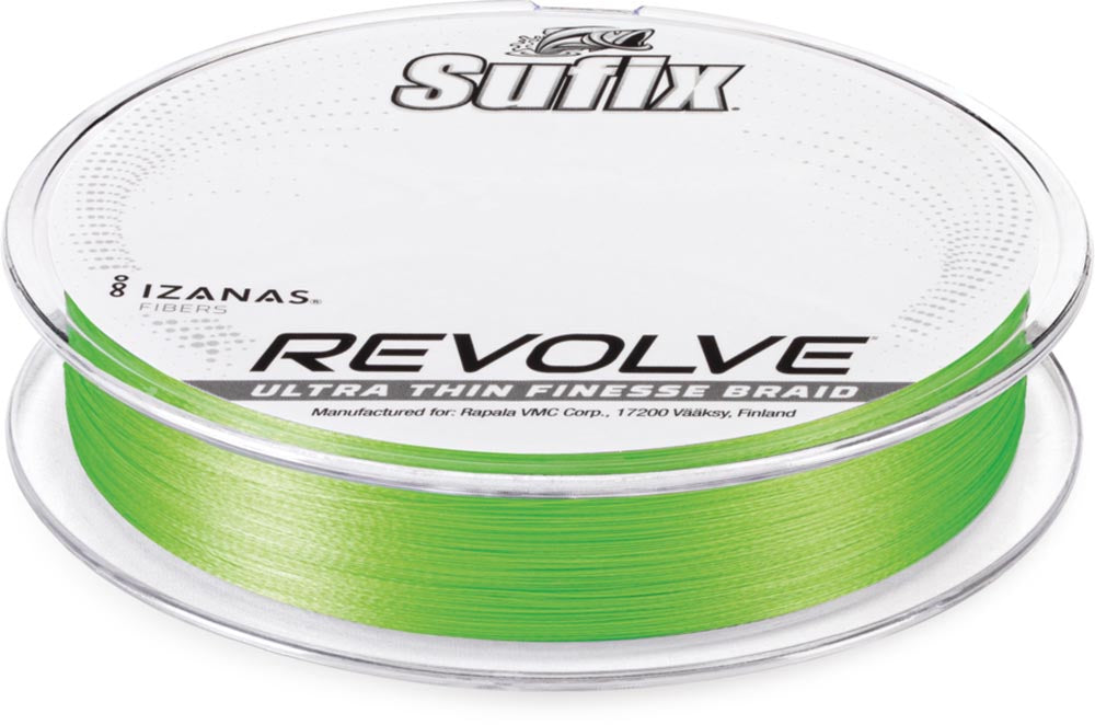 Sufix Revolve High-Vis Neon Lime Braid - 200 Yards - TACKLE WAREHOUSE AMERICA​