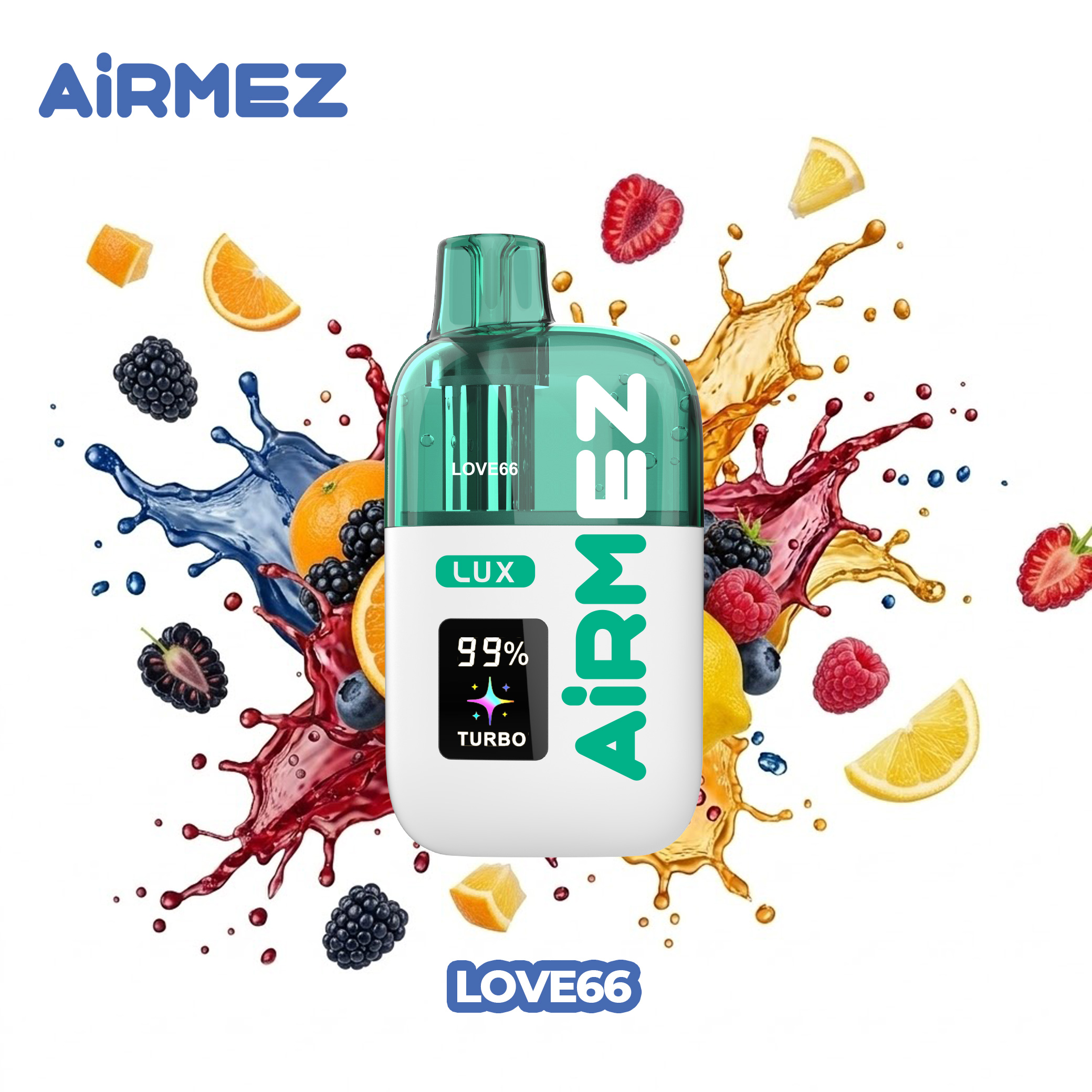 Airmez Lux 60000 Flavour Love 66 Shisha Style Mint