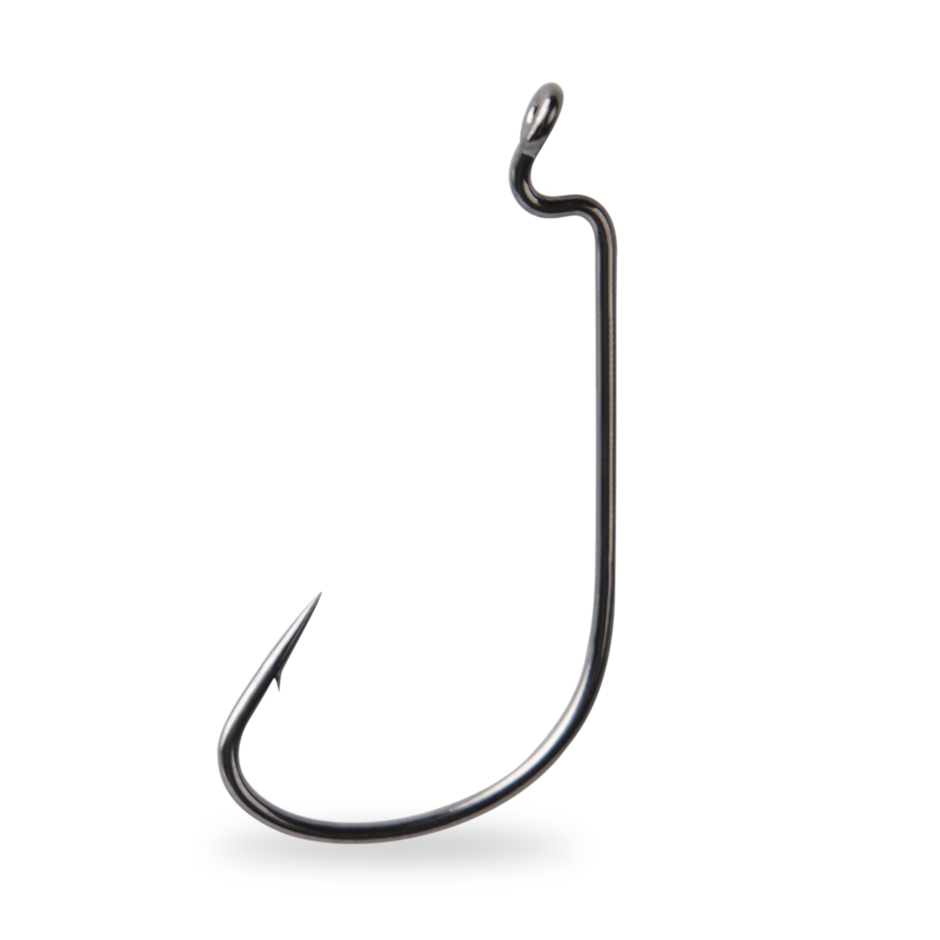 Mustad Mega Bite Black Nickel Wide Gap Offset Worm Hook - TACKLE WAREHOUSE AMERICA​