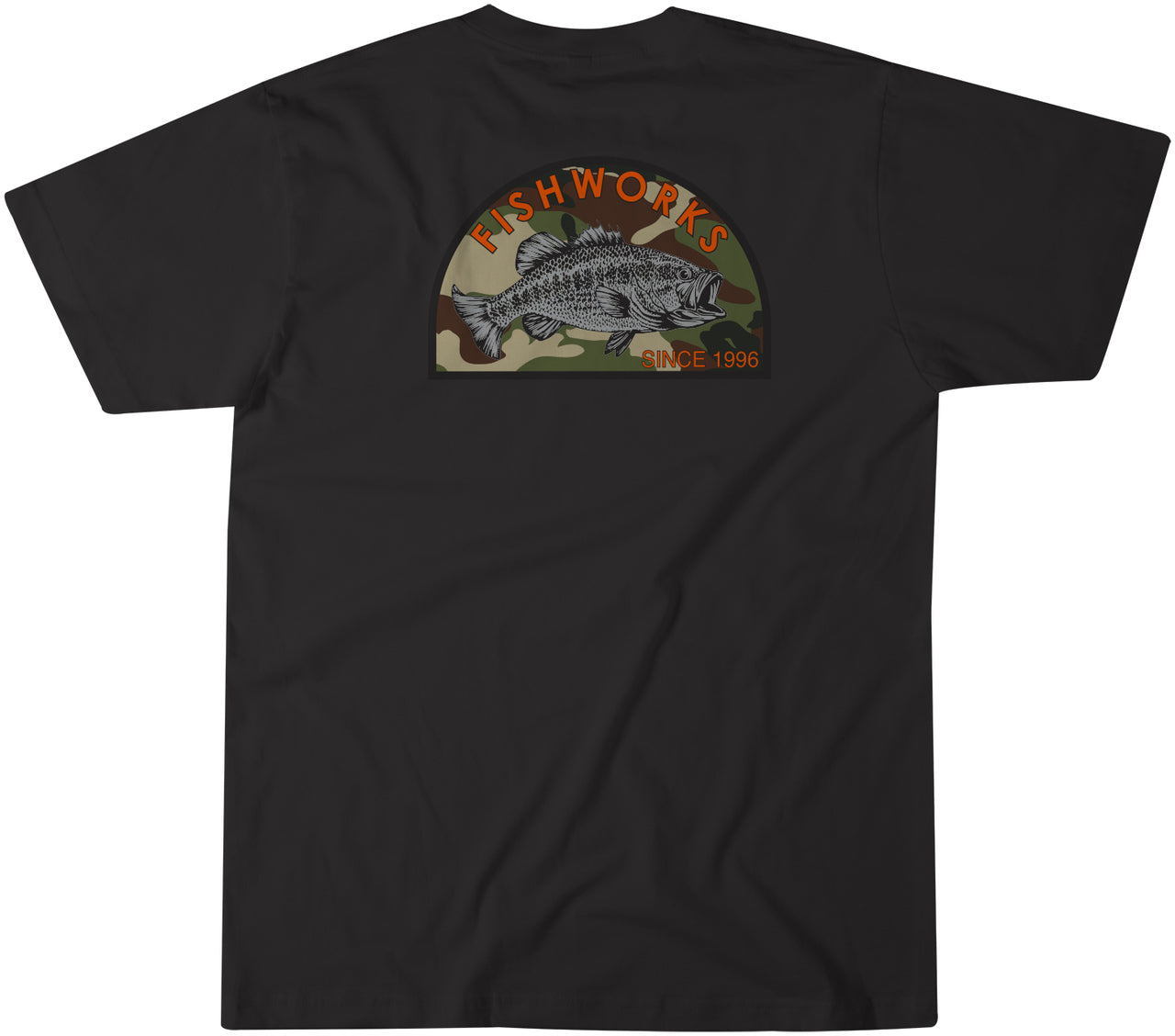 Fishworks Camo Bass Short Sleeve Tee Shirt - TACKLE WAREHOUSE AMERICA​