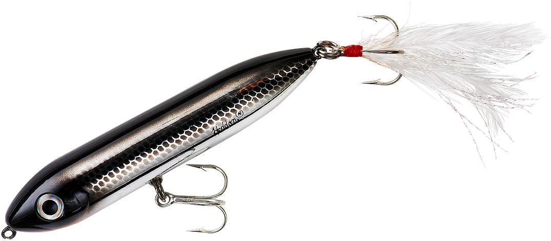 Heddon Super Spook Jr. Feather Dressed 3 1/2 inch Topwater Walker - TACKLE WAREHOUSE AMERICA​