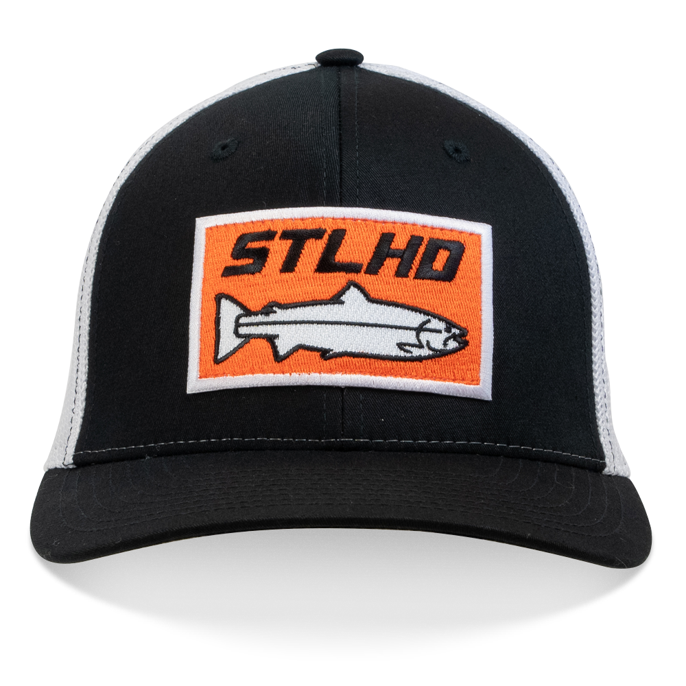 STLHD Standard Black/White Flex fit Hat - TACKLE WAREHOUSE AMERICA​