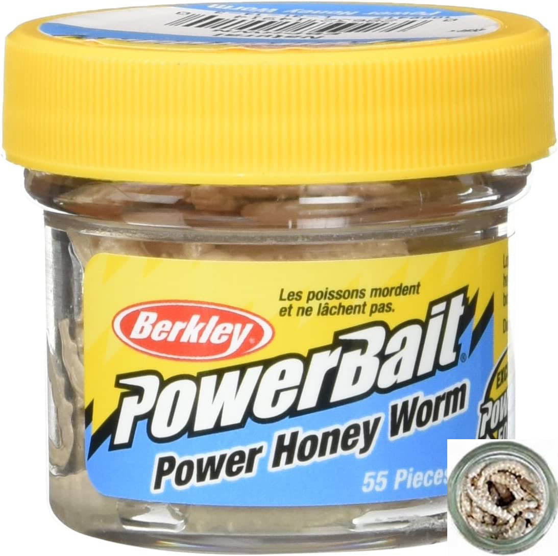 Berkley PowerBait 1 inch Honey Worm (55 per Jar) - TACKLE WAREHOUSE AMERICA​
