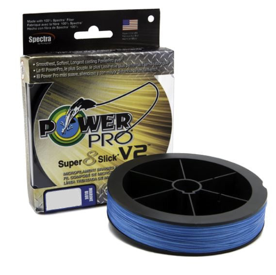 Power Pro Super8Slick V2 Marine Blue Braided Line 1500 yard Bulk Spool - TACKLE WAREHOUSE AMERICA​