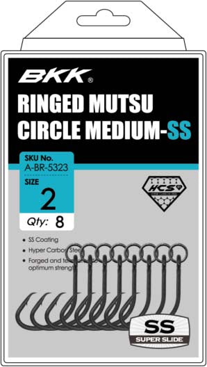BKK Mutsu Medium Ringed Circle Hook SS - TACKLE WAREHOUSE AMERICA​