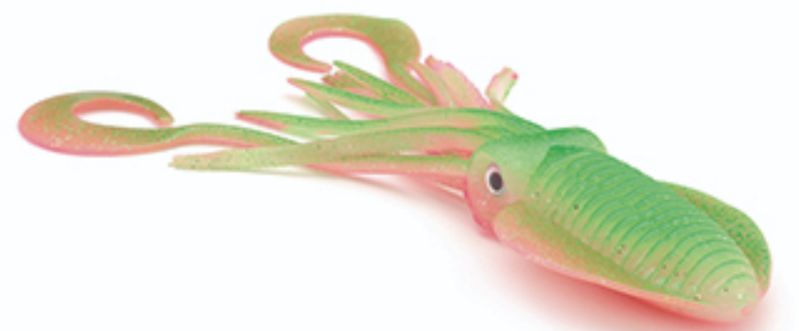 P-Line Twin Tail Soft Plastic Squid - TACKLE WAREHOUSE AMERICA​