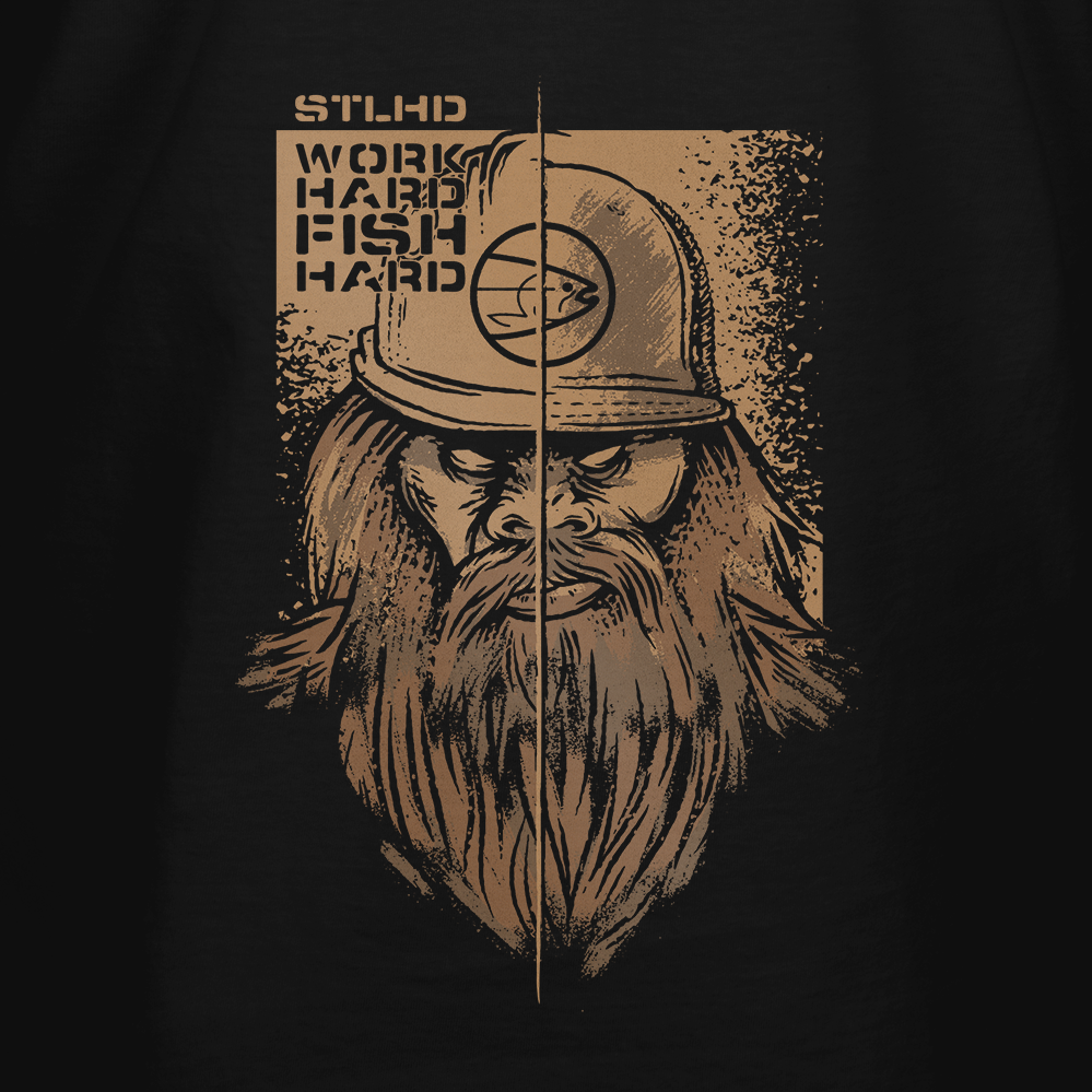 STLHD Men’s Work Hard Fish Hard T-Shirt - TACKLE WAREHOUSE AMERICA​