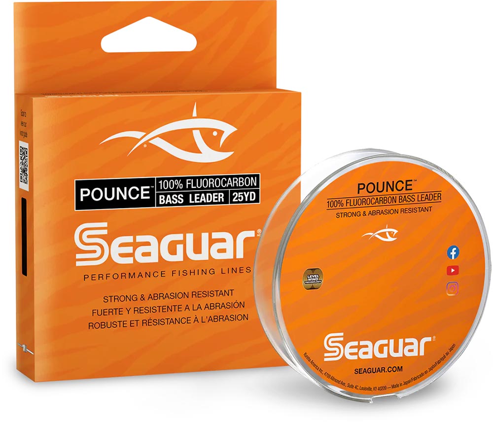 Seaguar Pounce Fluorocarbon Bass Leader - 25 Yard Spool - TACKLE WAREHOUSE AMERICA​