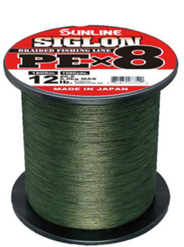 Sunline Siglon PEx8 Dark Green Braid - 1980 Yard Spools - TACKLE WAREHOUSE AMERICA​