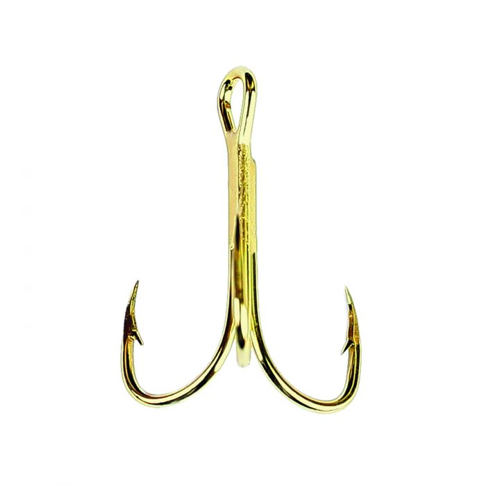 Eagle Claw 376 Gold 2X Treble Hook - TACKLE WAREHOUSE AMERICA​