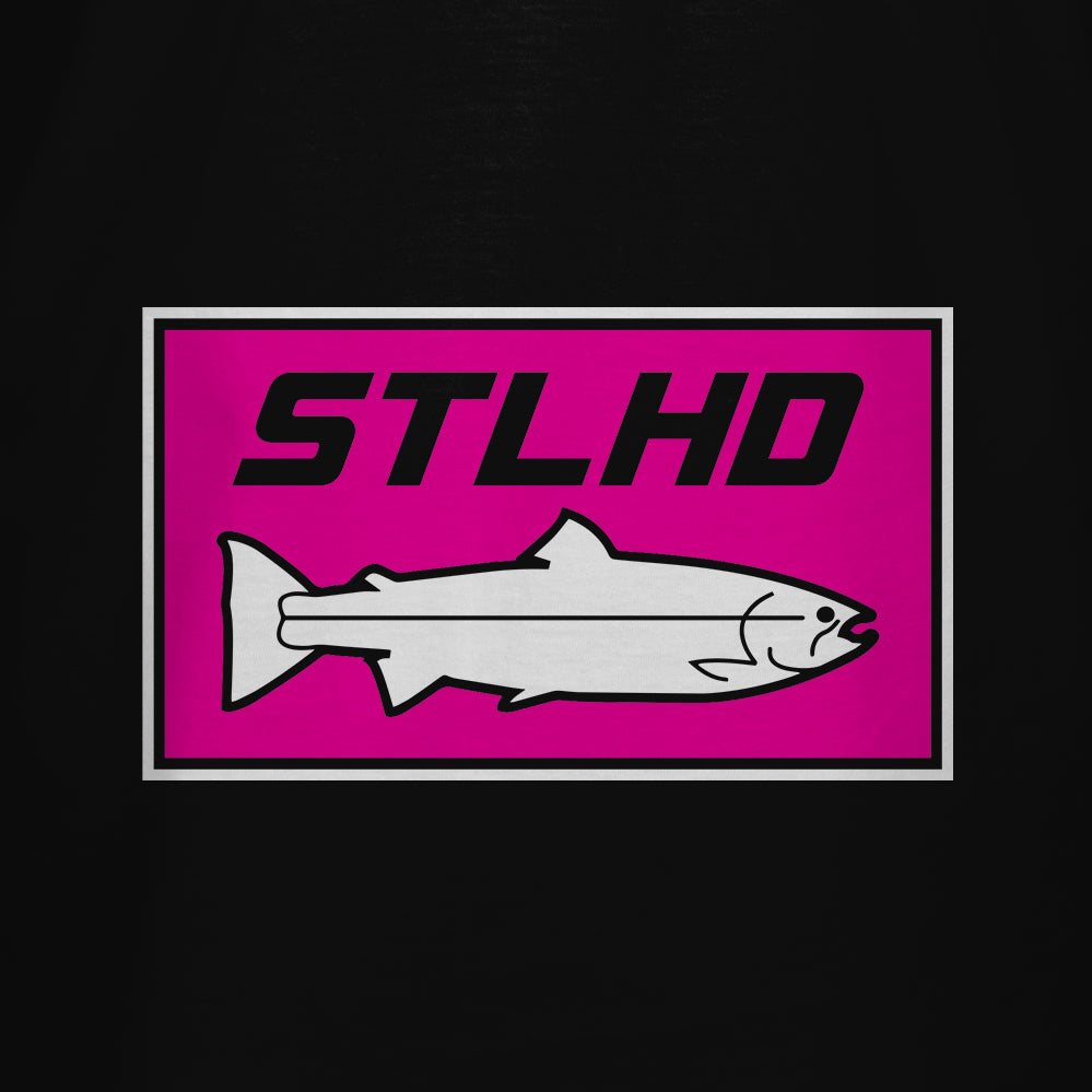STLHD Men's Neon Pink Black T-Shirt - TACKLE WAREHOUSE AMERICA​