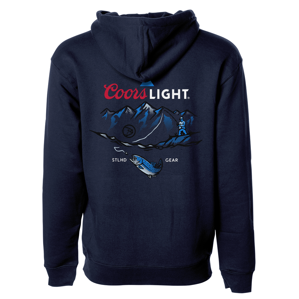 STLHD Men’s X Coors Light Streamside Premium Hoodie - TACKLE WAREHOUSE AMERICA​
