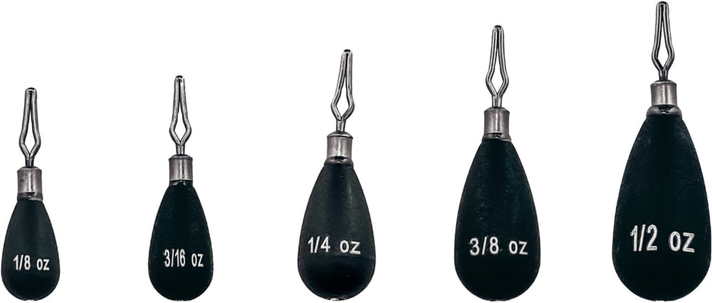 Departure Outdoors Tungsten Tear Drop - Drop Shot Weights - 5 Pack - TACKLE WAREHOUSE AMERICA​