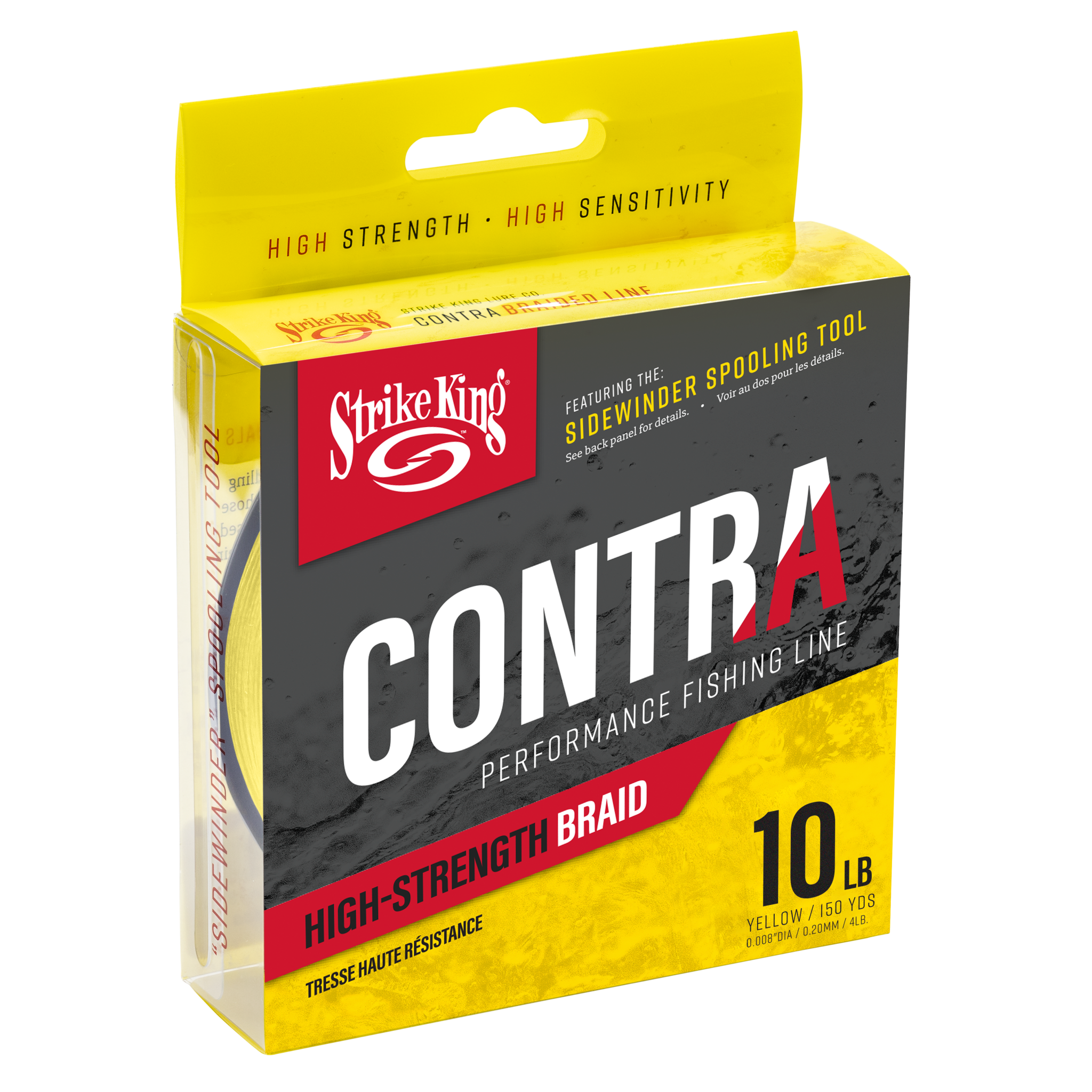 Strike King Contra Braid - Hi-Vis Yellow - TACKLE WAREHOUSE AMERICA​